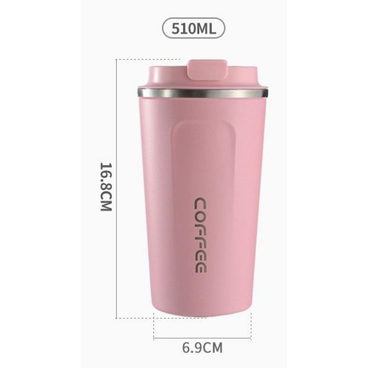 Smart Temperature Display Coffee Cup Portable 304 Stainless Steel Insulation Cup Simple Style Pure Color V1294-YM0512-3118220302020