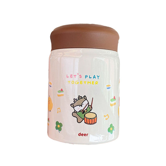 320ml Stainless Steel Insulated Vacuum Food Jar Cup Container with Lid for Outdoor Cartoon Portable Bottle V1294-YM0512-3118220302513