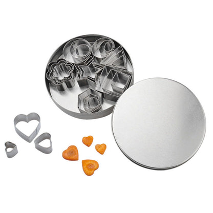 24 Pcs Cookie Cutters Set Biscuit Mould 430 Stainless Steel Vegetable Fruit Cutters for DIY Baking Cooking V1294-YM0512-3118220303811