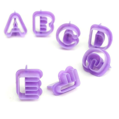 40pcs Numeral Alphabetic Cake Stencils Semiotic Food Grade Plastic Cake Topper Decorative Fillings for Home V1294-YM0512-3118220304011