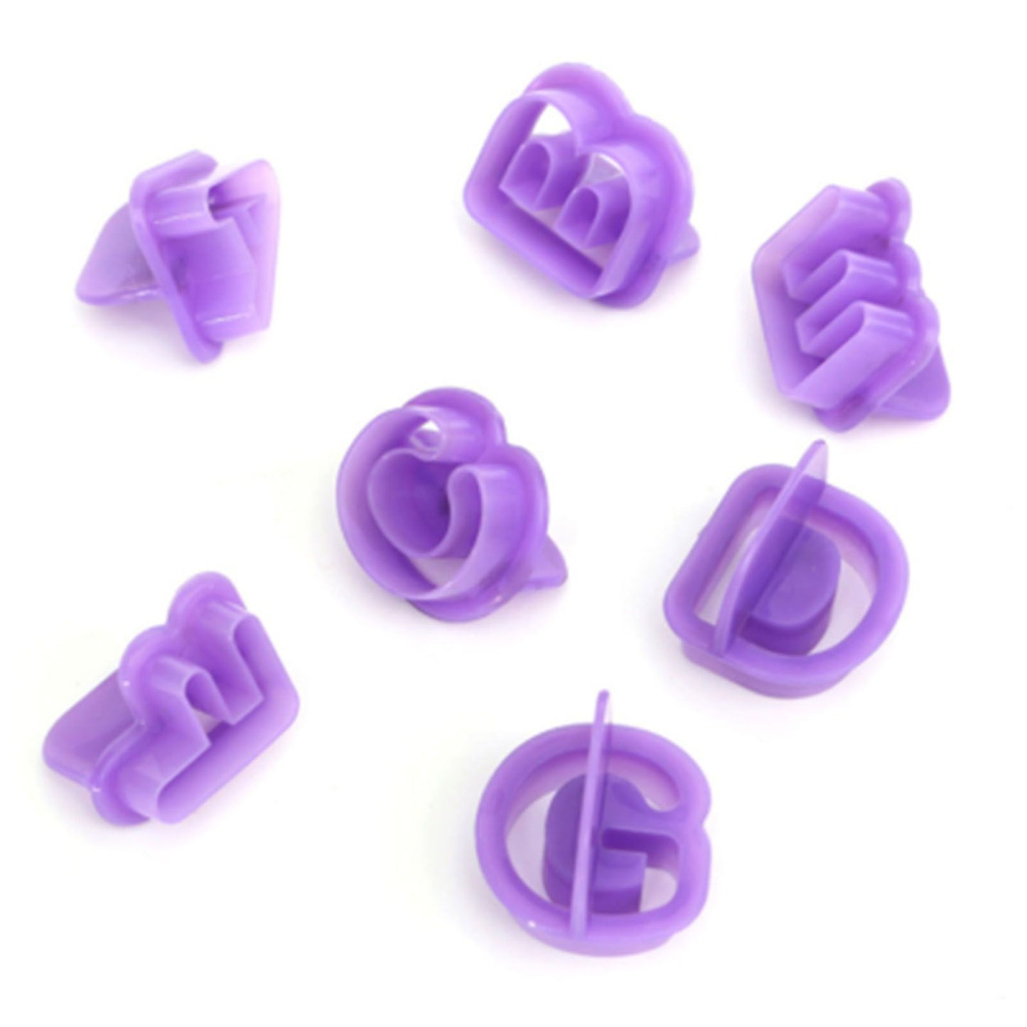 40pcs Numeral Alphabetic Cake Stencils Semiotic Food Grade Plastic Cake Topper Decorative Fillings for Home V1294-YM0512-3118220304011