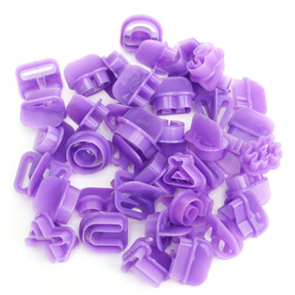 40pcs Numeral Alphabetic Cake Stencils Semiotic Food Grade Plastic Cake Topper Decorative Fillings for Home V1294-YM0512-3118220304011