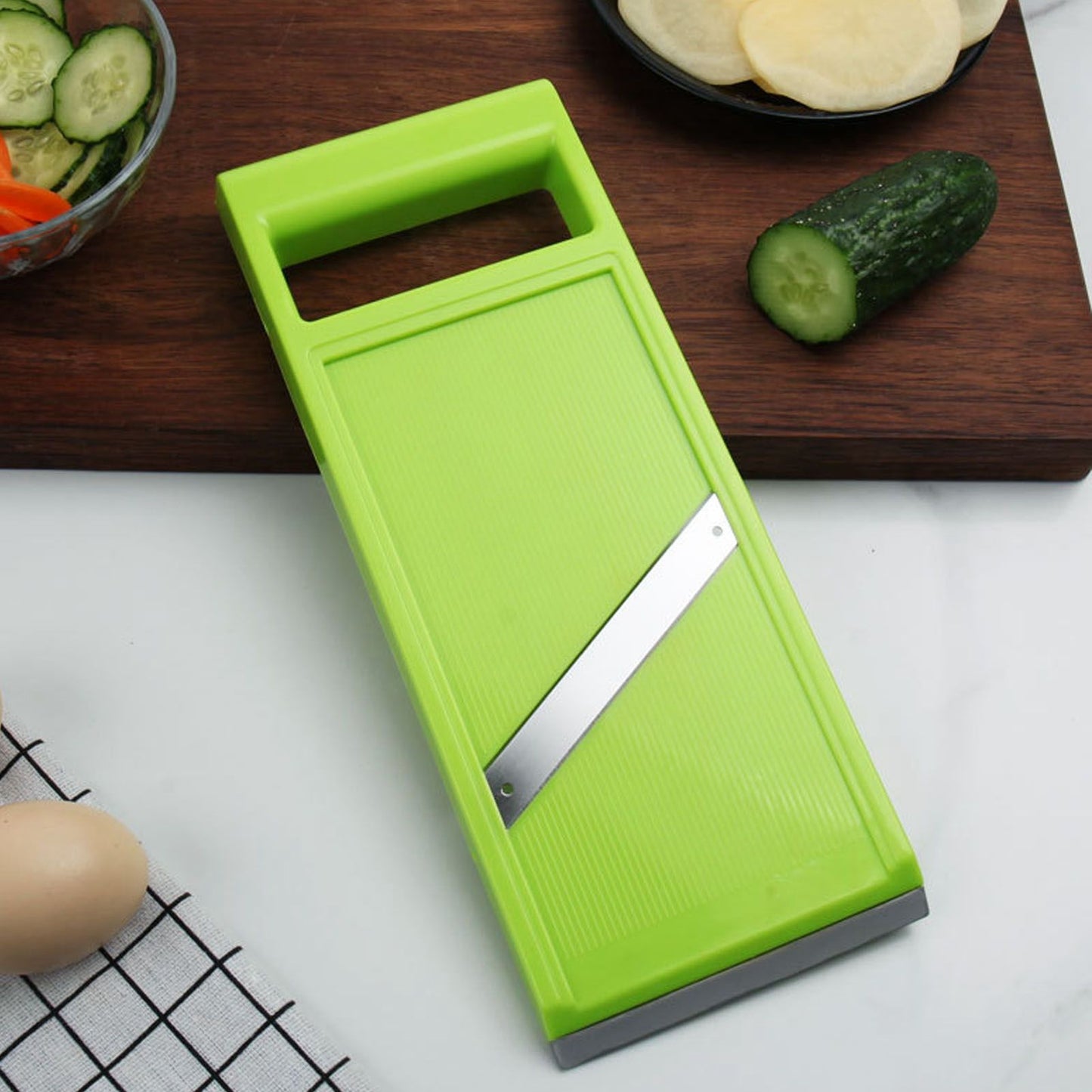 Vegetable Chip Maker Rustproof Stainless Steel Handheld Kitchen Chopper Food Chopper with Ergonomic Handle V1294-YM0512-3118220305111
