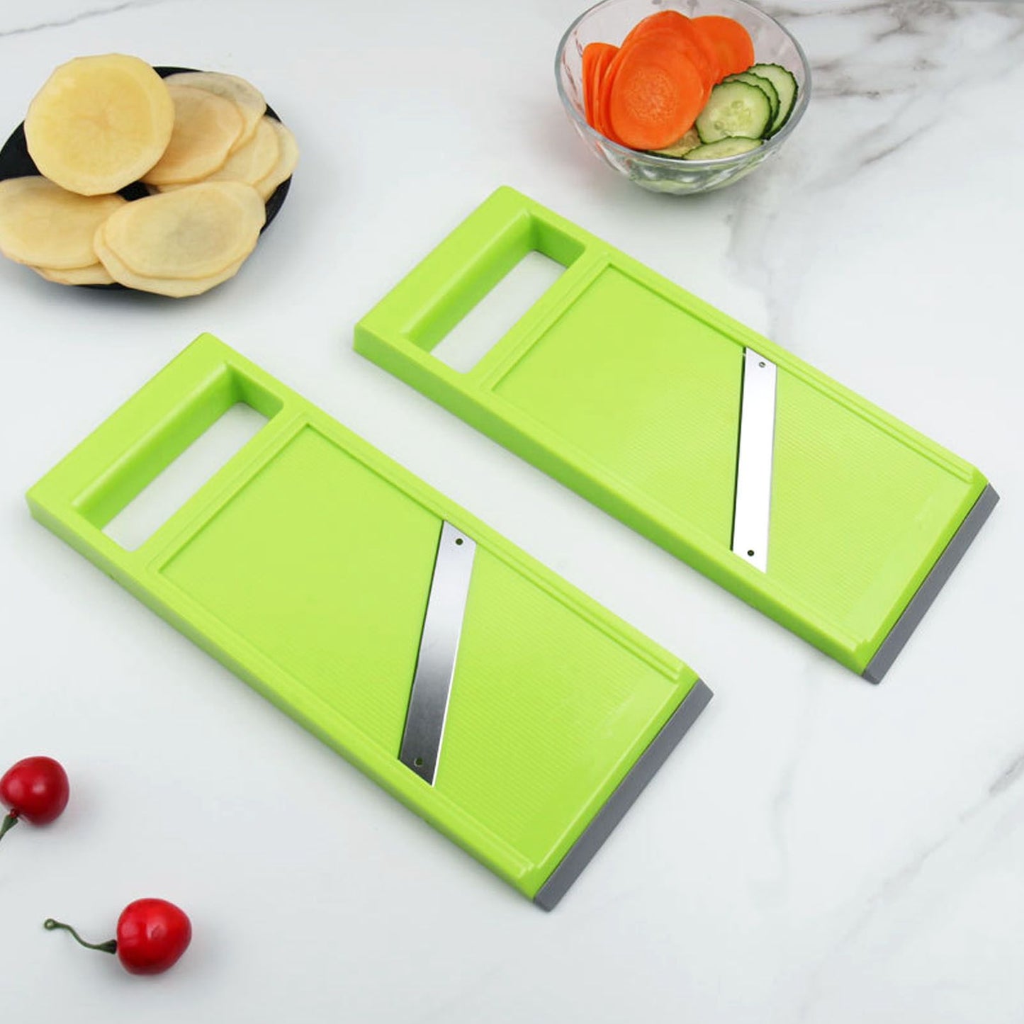 Vegetable Chip Maker Rustproof Stainless Steel Handheld Kitchen Chopper Food Chopper with Ergonomic Handle V1294-YM0512-3118220305111