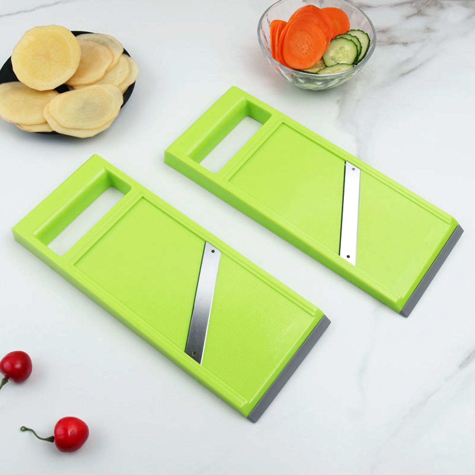 Vegetable Chip Maker Rustproof Stainless Steel Handheld Kitchen Chopper Food Chopper with Ergonomic Handle V1294-YM0512-3118220305111