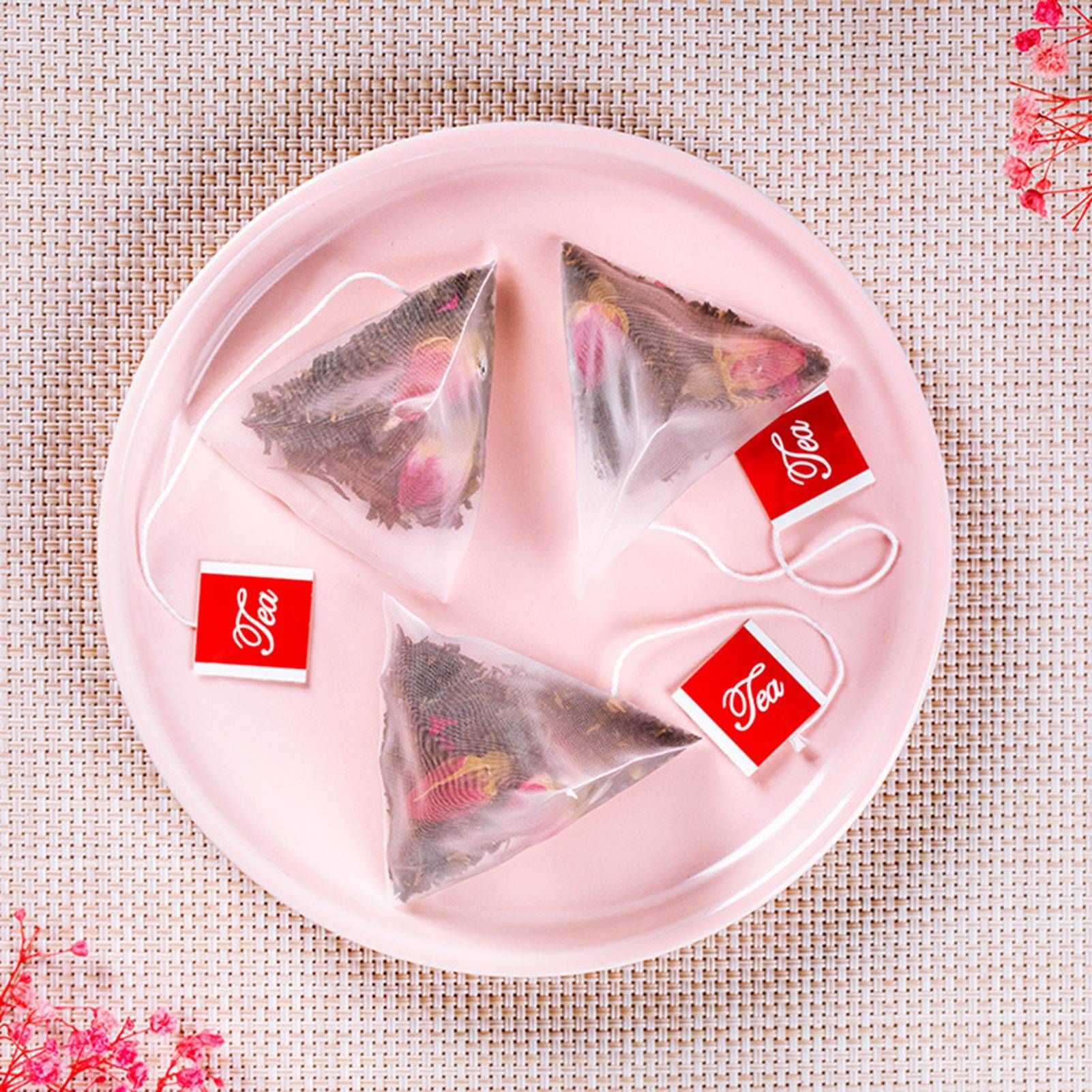 Rose Black Tea 30 Triangular Bags Boiling Water Brewing Portable Flower Tea for Women Girls V1294-YM0512-3118220305411
