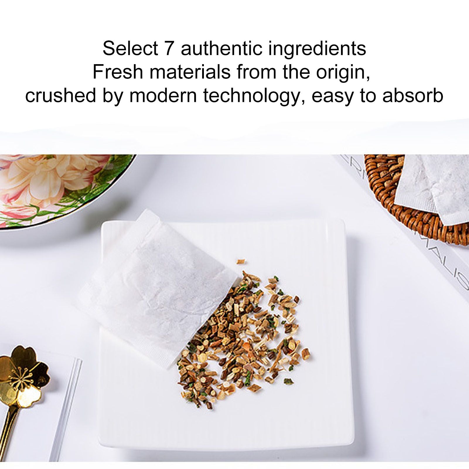 30 Count Chicory Gardenia Tea Kudzu Root Burdock Root Healthy Tea Bag Lily Licorice Herbal Tea Sampler 120g V1294-YM0512-3118220306511