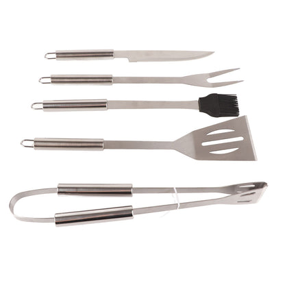 20pcs Barbecue Utensils Food Grade Stainless Steel Skewer Fork Knife BBQ Tool Set for Camping Hiking V1294-YM0512-3118220306911