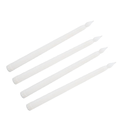 4 Pcs LED Candles Smoke Free Flameless Safe Environmentally Friendly Warm Light Electric LED Taper Candle V1294-YM0512-3119220152711