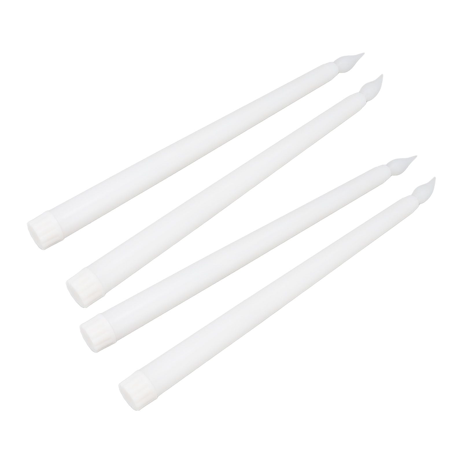 4 Pcs LED Candles Smoke Free Flameless Safe Environmentally Friendly Warm Light Electric LED Taper Candle V1294-YM0512-3119220152711
