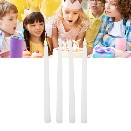 4 Pcs LED Candles Smoke Free Flameless Safe Environmentally Friendly Warm Light Electric LED Taper Candle V1294-YM0512-3119220152711