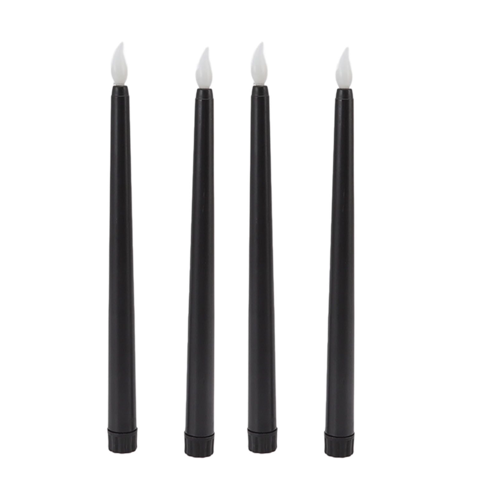 4 Pcs LED Candles Smoke Free Flameless Safe Environmentally Friendly Warm Light Electric LED Taper Candle V1294-YM0512-3119220152712