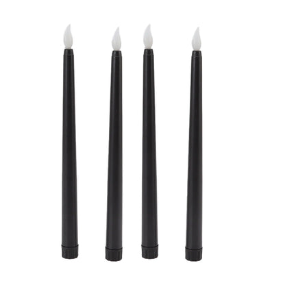 4 Pcs LED Candles Smoke Free Flameless Safe Environmentally Friendly Warm Light Electric LED Taper Candle V1294-YM0512-3119220152712