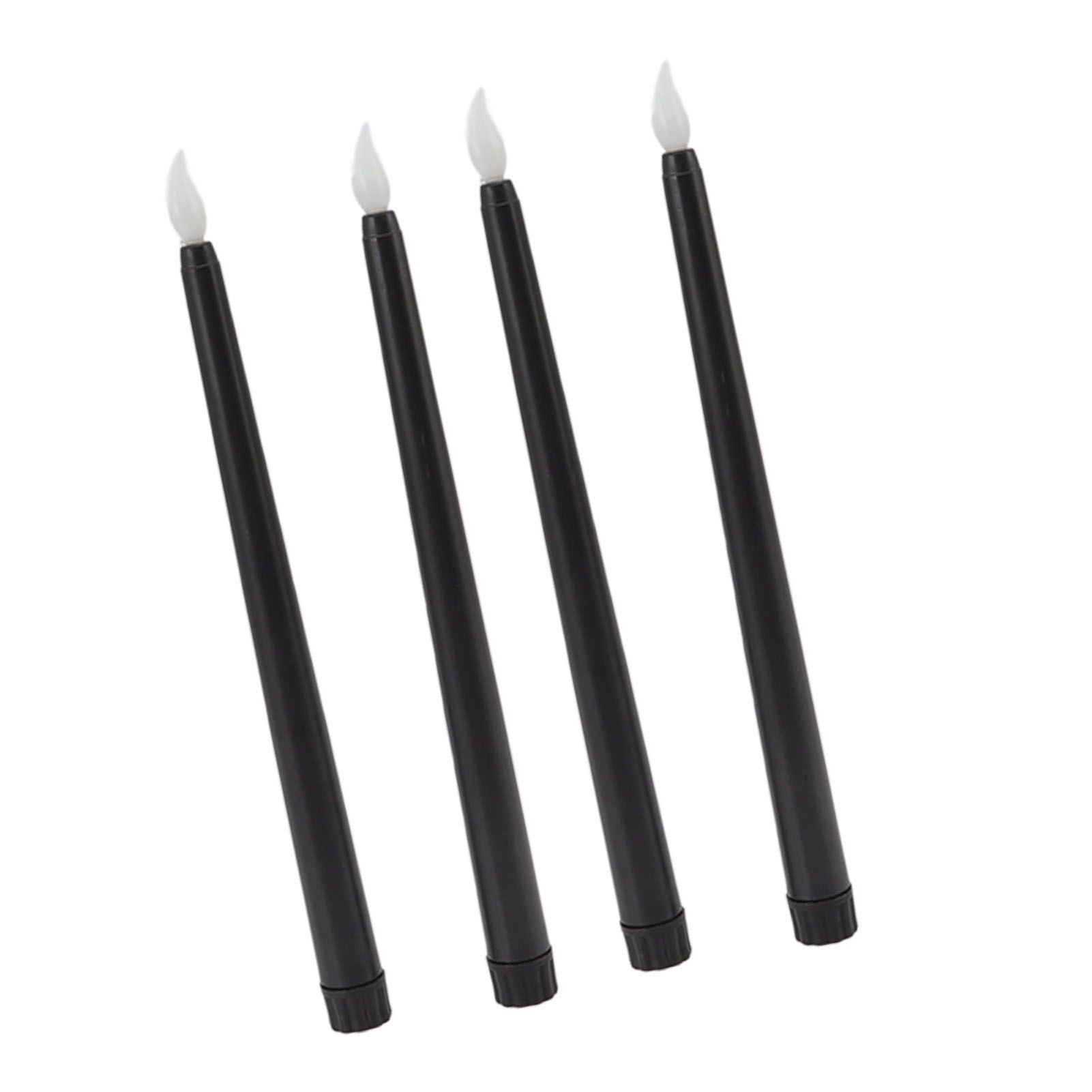 4 Pcs LED Candles Smoke Free Flameless Safe Environmentally Friendly Warm Light Electric LED Taper Candle V1294-YM0512-3119220152712
