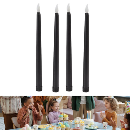4 Pcs LED Candles Smoke Free Flameless Safe Environmentally Friendly Warm Light Electric LED Taper Candle V1294-YM0512-3119220152712