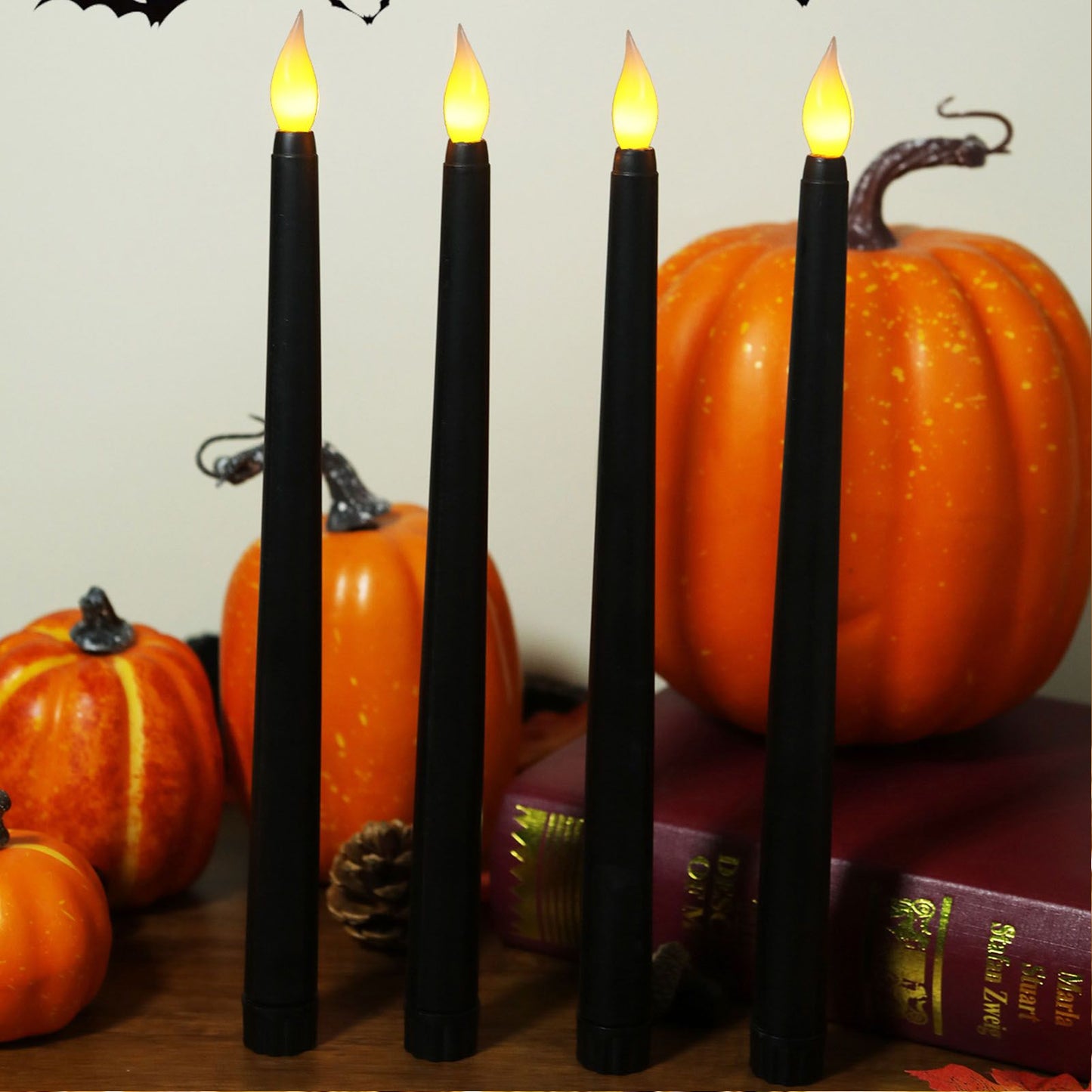 4 Pcs LED Candles Smoke Free Flameless Safe Environmentally Friendly Warm Light Electric LED Taper Candle V1294-YM0512-3119220152712