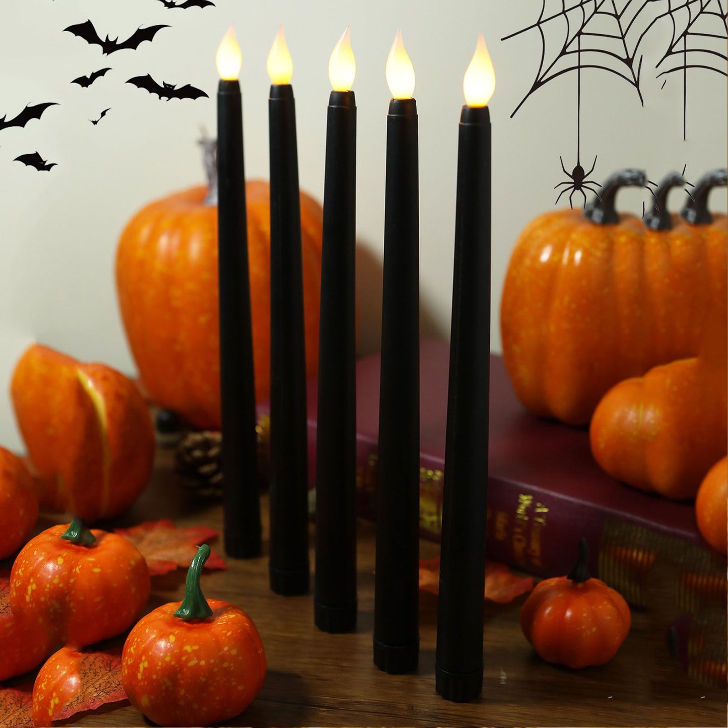 4 Pcs LED Candles Smoke Free Flameless Safe Environmentally Friendly Warm Light Electric LED Taper Candle V1294-YM0512-3119220152712