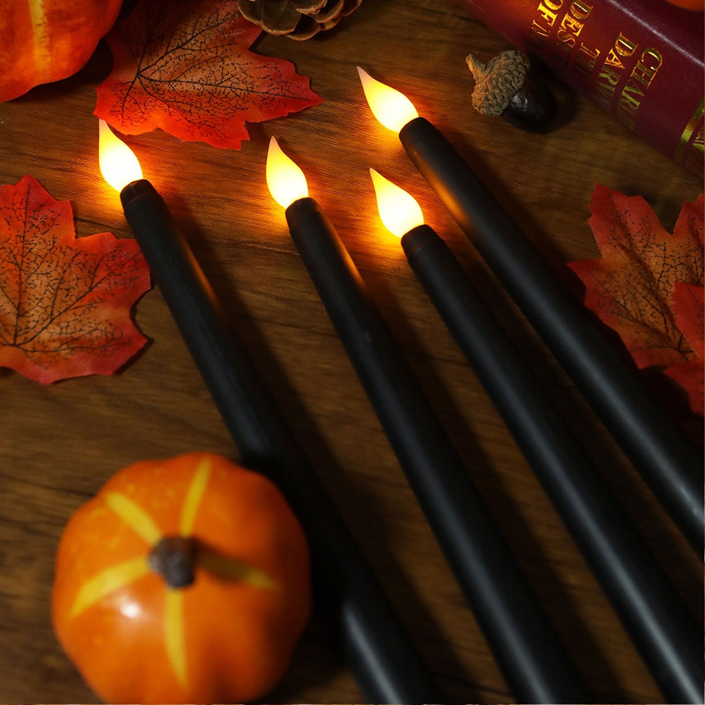 4 Pcs LED Candles Smoke Free Flameless Safe Environmentally Friendly Warm Light Electric LED Taper Candle V1294-YM0512-3119220152712