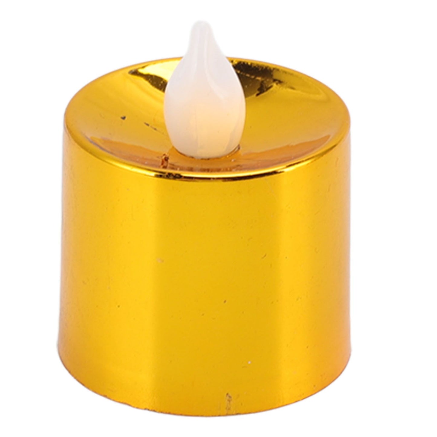 12 Pcs Electrogilding LED Electronic Candle Lamp for Christmas Wedding Birthday Party Home Decor Golden V1294-YM0512-3119220154611