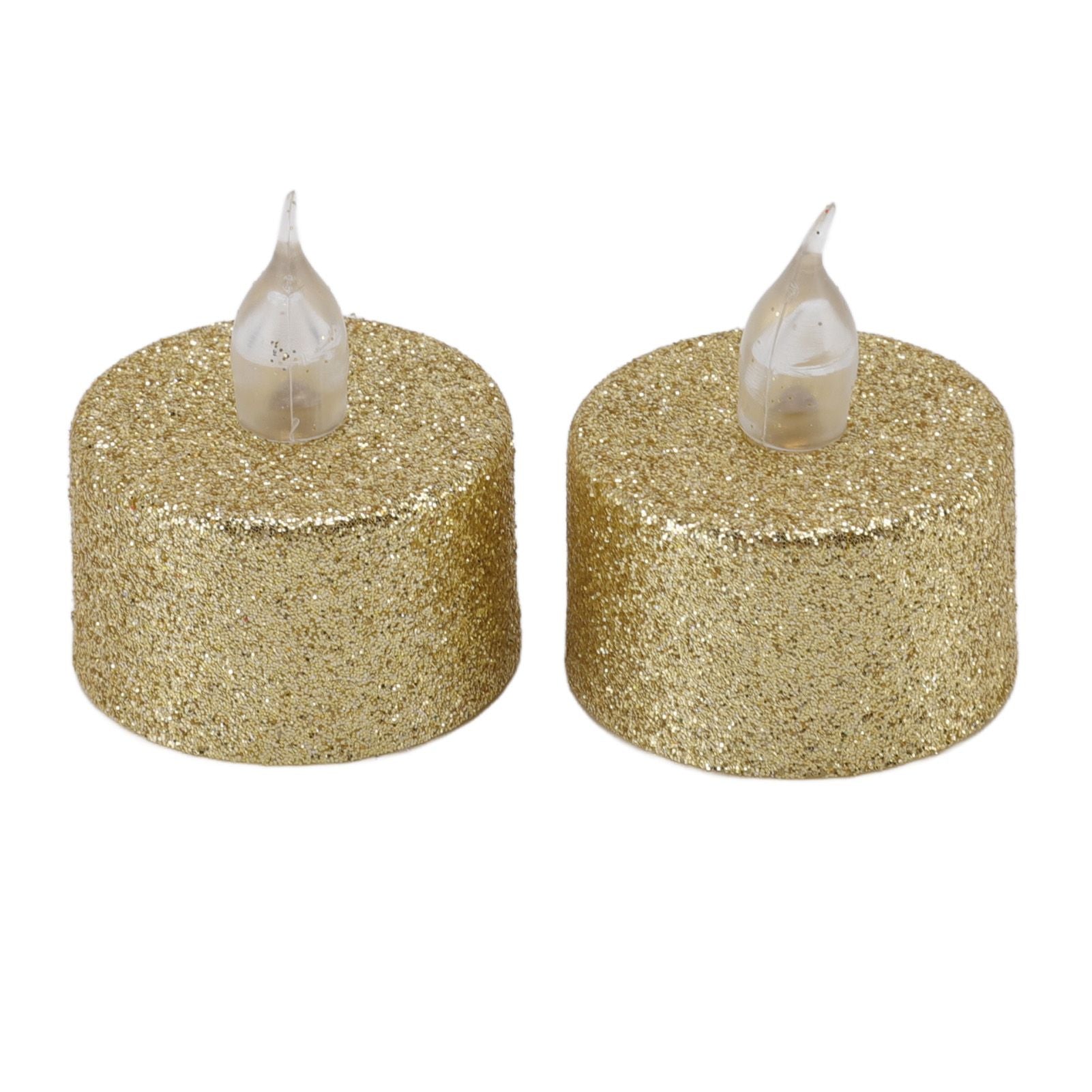 LED Candle Light Flameless Battery Operated Decorative Electronic Tea Light for Christmas Wedding 12pcs Gold V1294-YM0512-3119220155211