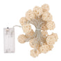 3m Rattan Ball Lantern String Lights 20 Globe Rattan Balls Battery Powered for Wedding Birthdays Decoration V1294-YM0512-3119220158311