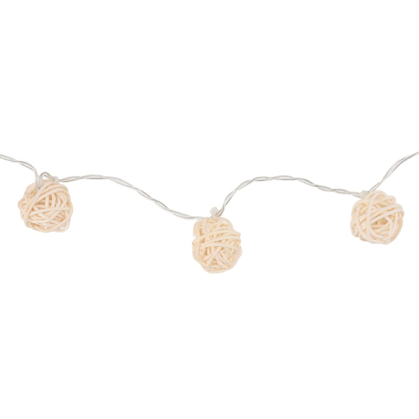 3m Rattan Ball Lantern String Lights 20 Globe Rattan Balls Battery Powered for Wedding Birthdays Decoration V1294-YM0512-3119220158311