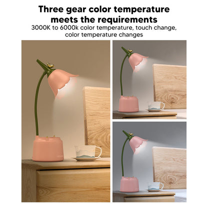 5V 3W Table Lamp USB Flowers and Birds Designed Folding Energy Saving Eye Protection Reading Light for V1294-YM0512-3119220159011
