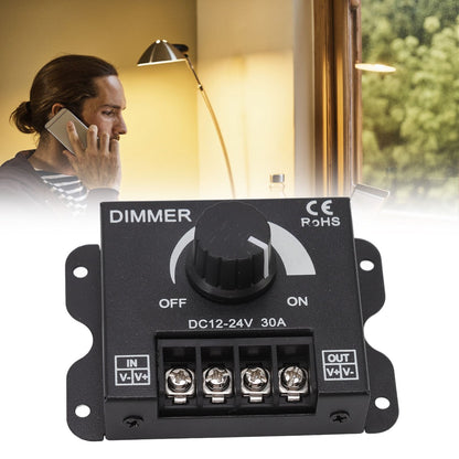 LED Dimmer Single Channel PWM Lighting Stepless Dimming Controller for 5050 3528 Single Color Light Strips DC V1294-YM0512-3119220159111