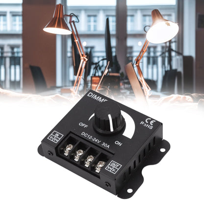 LED Dimmer Single Channel PWM Lighting Stepless Dimming Controller for 5050 3528 Single Color Light Strips DC V1294-YM0512-3119220159111