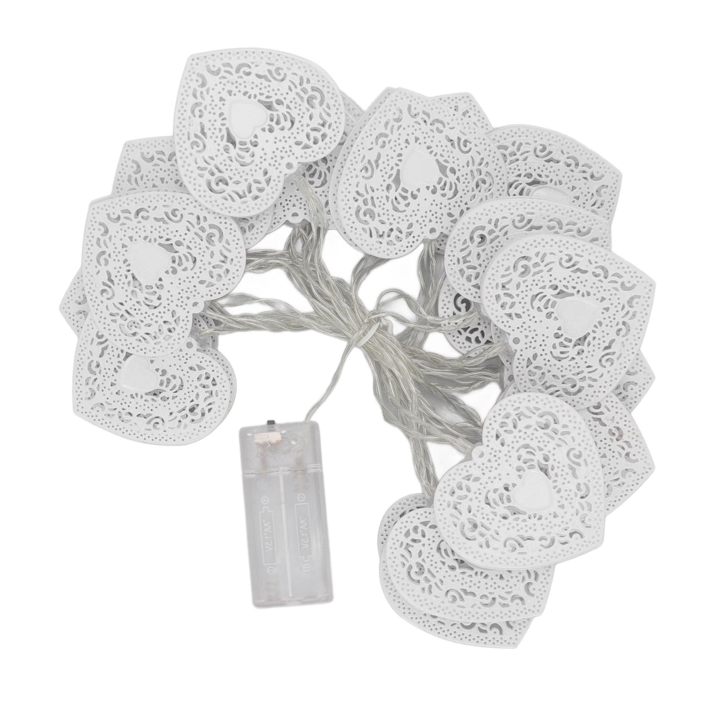 LED Love String Lights Iron 3 Meter Warm 20 Lamp Beads White Decoration Light for Valentine's Day Wedding V1294-YM0512-3119220159511