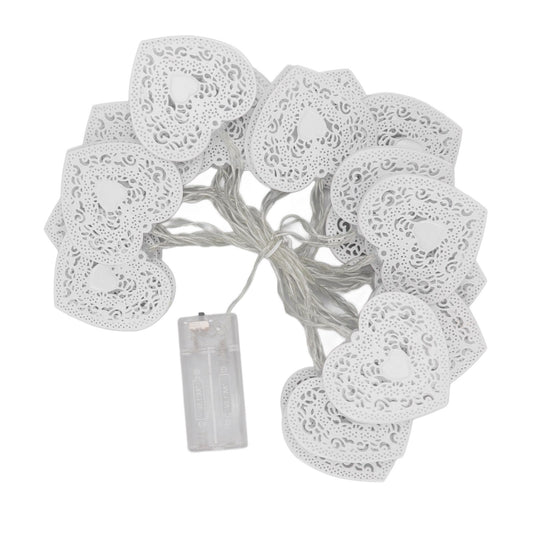 LED Love String Lights Iron 3 Meter Warm 20 Lamp Beads White Decoration Light for Valentine's Day Wedding V1294-YM0512-3119220159511