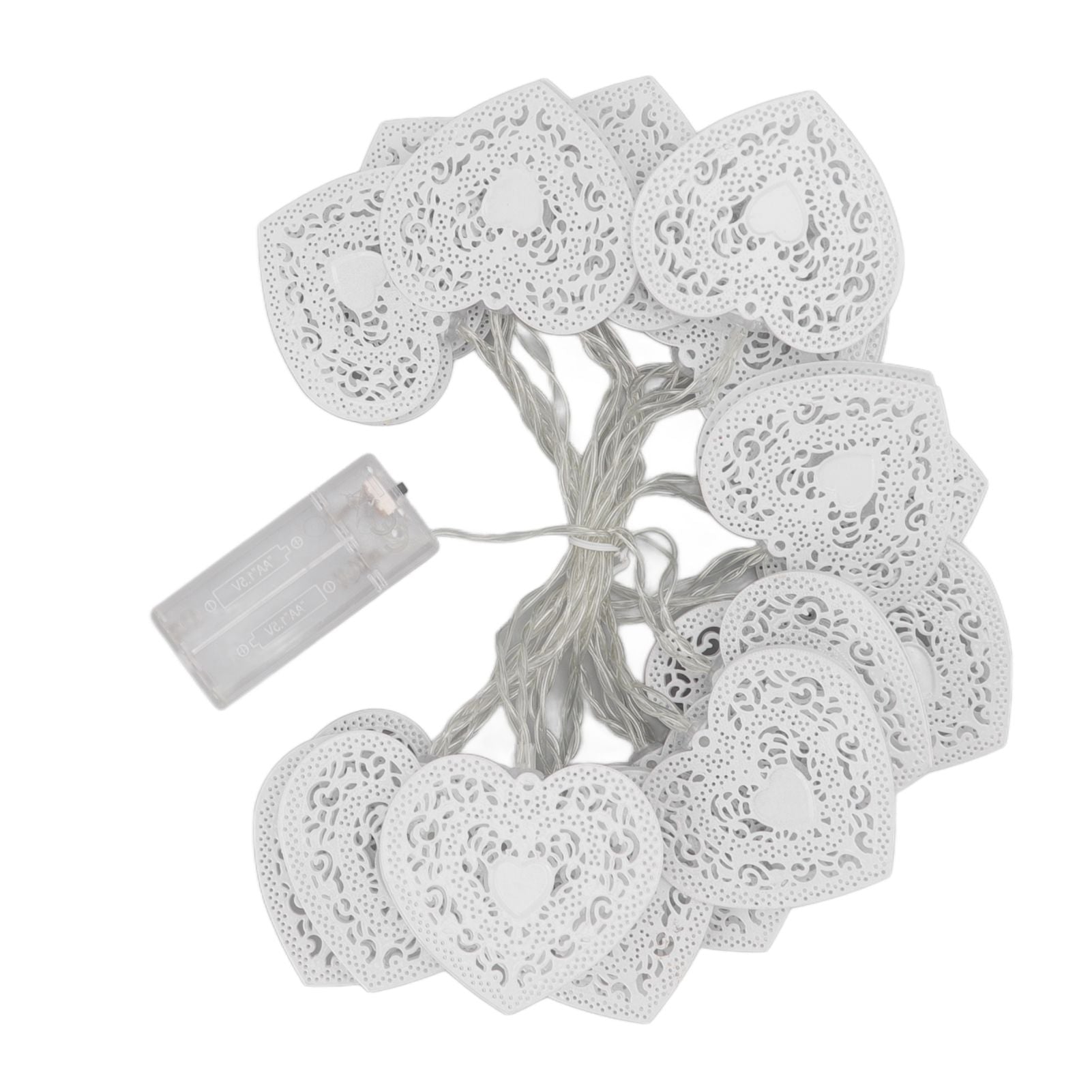 LED Love String Lights Iron 3 Meter Warm 20 Lamp Beads White Decoration Light for Valentine's Day Wedding V1294-YM0512-3119220159511