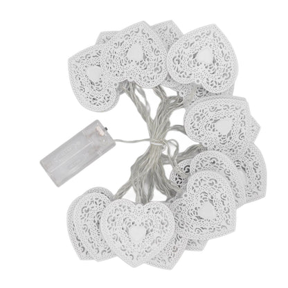 LED Love String Lights Iron 3 Meter Warm 20 Lamp Beads White Decoration Light for Valentine's Day Wedding V1294-YM0512-3119220159511
