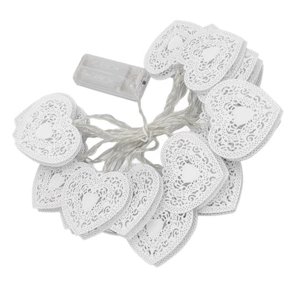 LED Love String Lights Iron 3 Meter Warm 20 Lamp Beads White Decoration Light for Valentine's Day Wedding V1294-YM0512-3119220159511