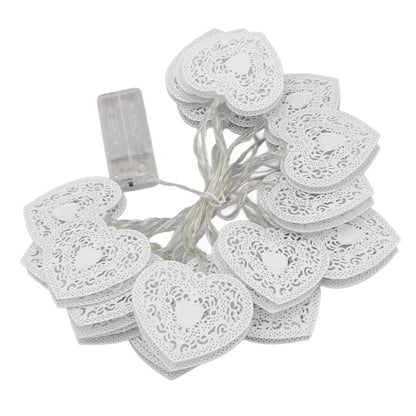 LED Love String Lights Iron 3 Meter Warm 20 Lamp Beads White Decoration Light for Valentine's Day Wedding V1294-YM0512-3119220159511