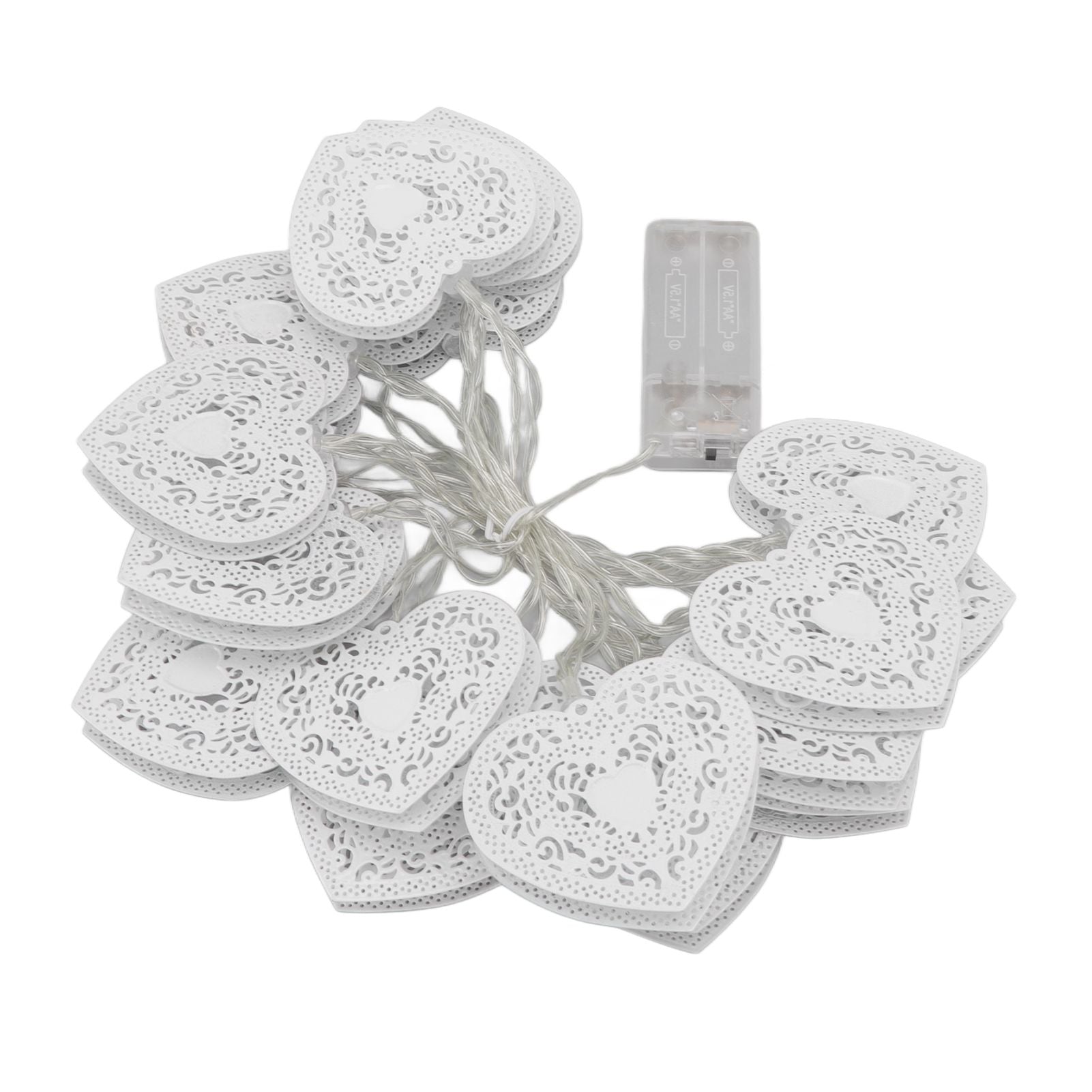 LED Love String Lights Iron 3 Meter Warm 20 Lamp Beads White Decoration Light for Valentine's Day Wedding V1294-YM0512-3119220159511