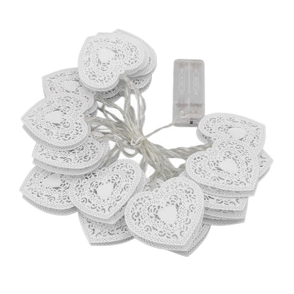 LED Love String Lights Iron 3 Meter Warm 20 Lamp Beads White Decoration Light for Valentine's Day Wedding V1294-YM0512-3119220159511