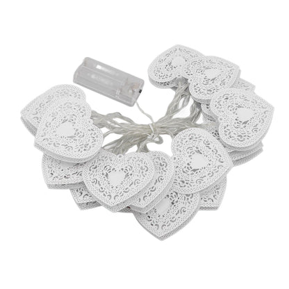 LED Love String Lights Iron 3 Meter Warm 20 Lamp Beads White Decoration Light for Valentine's Day Wedding V1294-YM0512-3119220159511