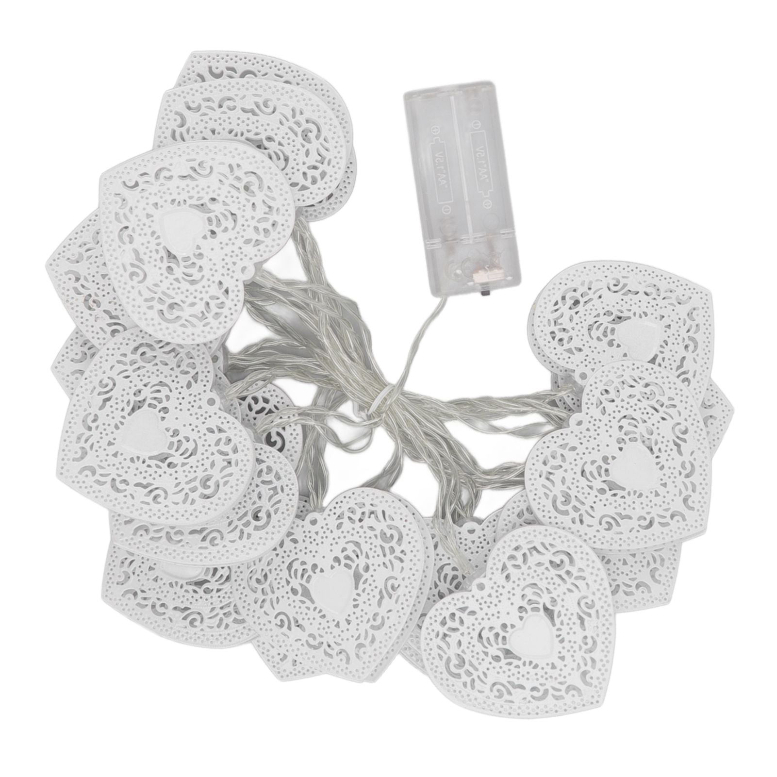 LED Love String Lights Iron 3 Meter Warm 20 Lamp Beads White Decoration Light for Valentine's Day Wedding V1294-YM0512-3119220159511