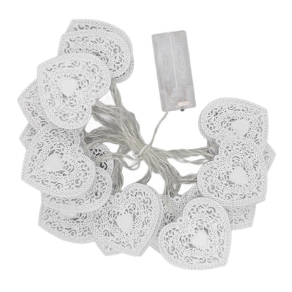 LED Love String Lights Iron 3 Meter Warm 20 Lamp Beads White Decoration Light for Valentine's Day Wedding V1294-YM0512-3119220159511