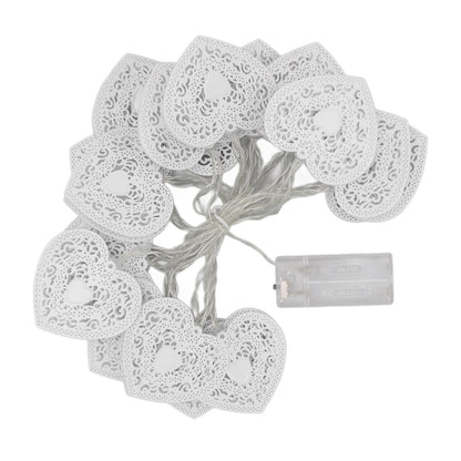 LED Love String Lights Iron 3 Meter Warm 20 Lamp Beads White Decoration Light for Valentine's Day Wedding V1294-YM0512-3119220159511