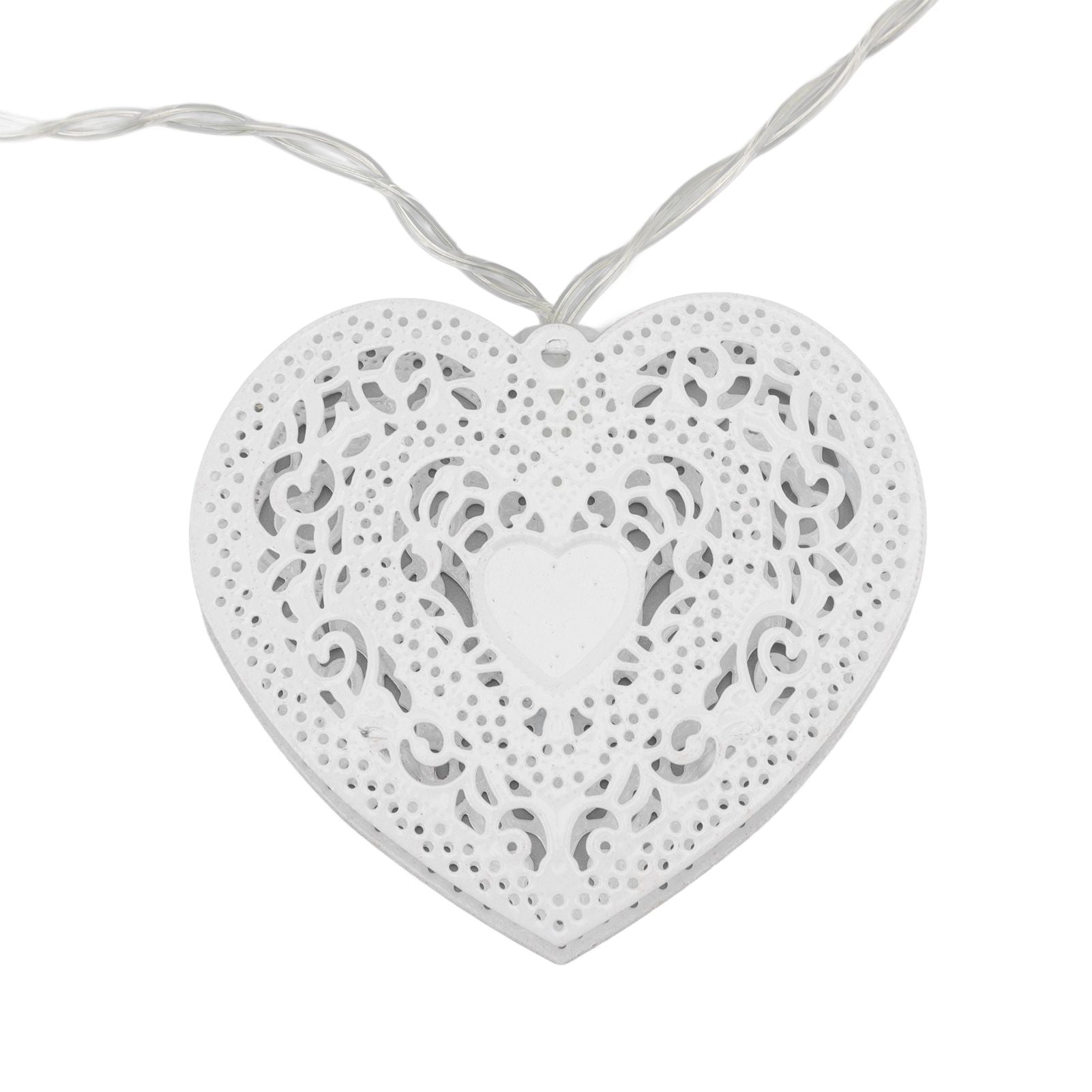 LED Love String Lights Iron 3 Meter Warm 20 Lamp Beads White Decoration Light for Valentine's Day Wedding V1294-YM0512-3119220159511