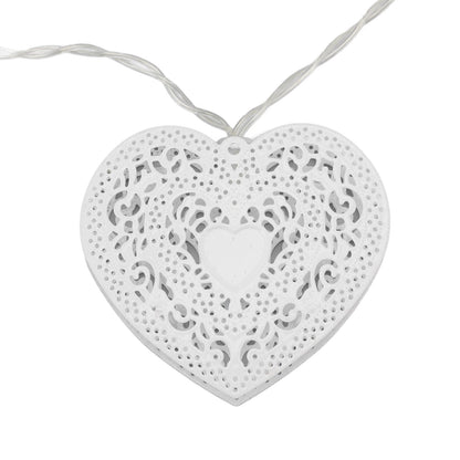 LED Love String Lights Iron 3 Meter Warm 20 Lamp Beads White Decoration Light for Valentine's Day Wedding V1294-YM0512-3119220159511