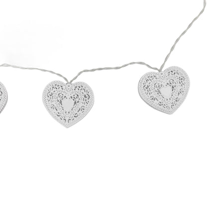 LED Love String Lights Iron 3 Meter Warm 20 Lamp Beads White Decoration Light for Valentine's Day Wedding V1294-YM0512-3119220159511