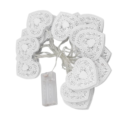 LED Love String Lights Iron 3 Meter Warm 20 Lamp Beads White Decoration Light for Valentine's Day Wedding V1294-YM0512-3119220159511