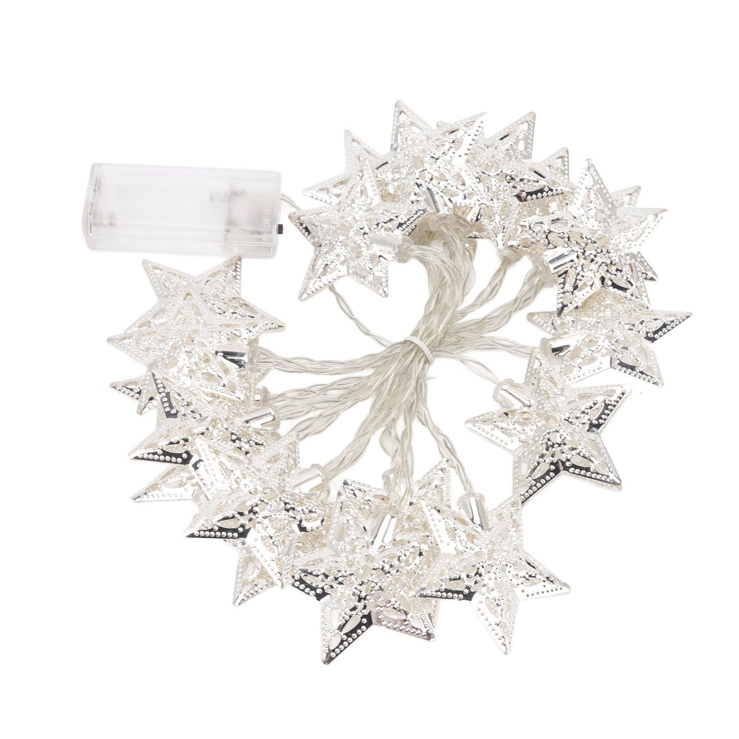Star String Lights 20LEDs 3 Meters Star Fairy String Lights for Bedroom Christmas Garden Decoration Warm Light V1294-YM0512-3119220159711