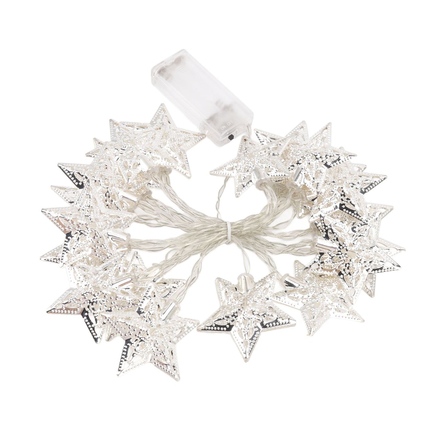 Star String Lights 20LEDs 3 Meters Star Fairy String Lights for Bedroom Christmas Garden Decoration Warm Light V1294-YM0512-3119220159711