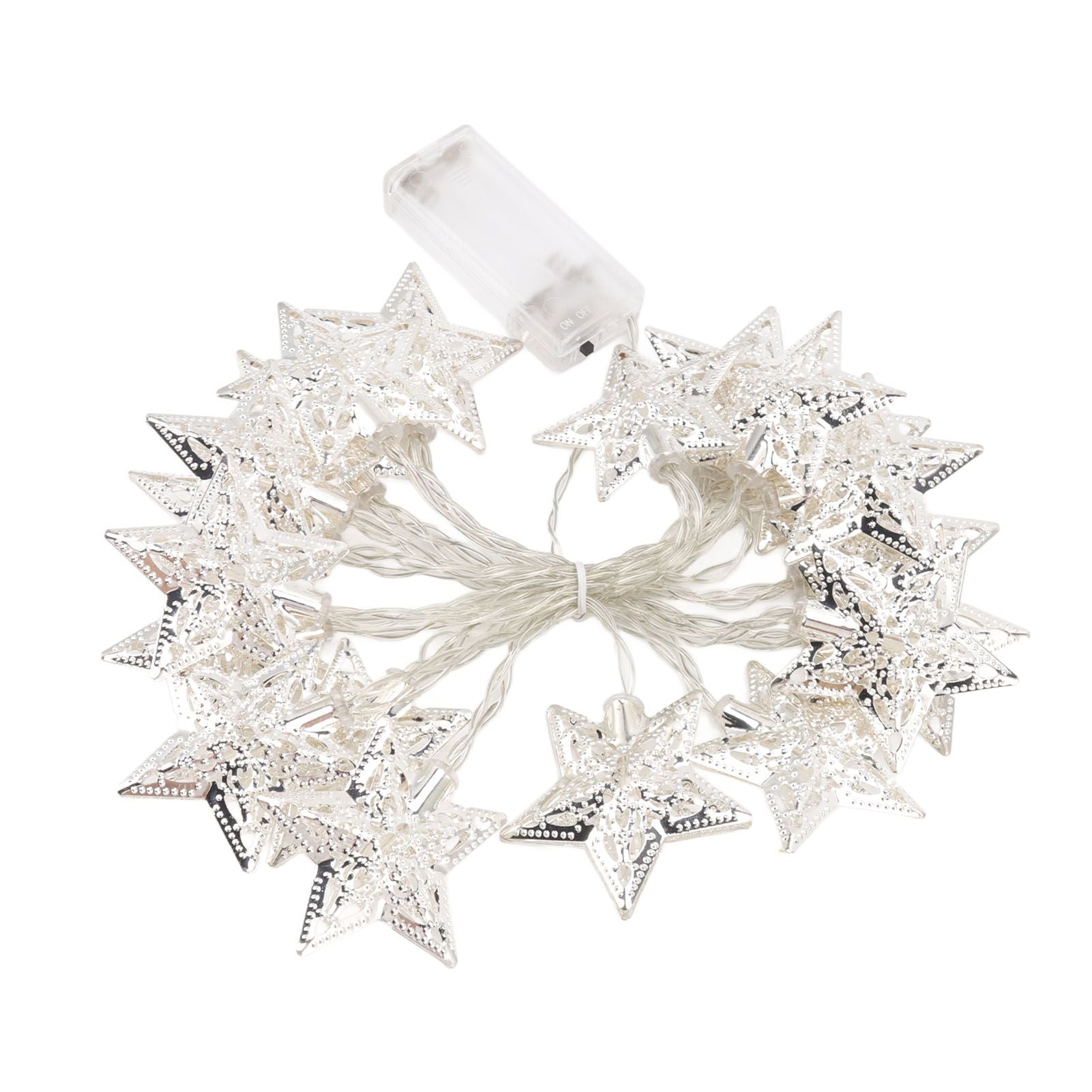 Star String Lights 20LEDs 3 Meters Star Fairy String Lights for Bedroom Christmas Garden Decoration Warm Light V1294-YM0512-3119220159711