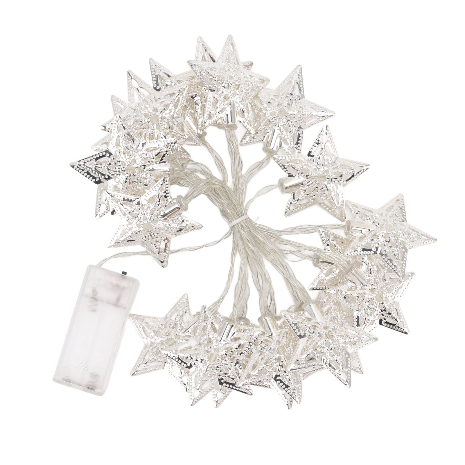 Star String Lights 20LEDs 3 Meters Star Fairy String Lights for Bedroom Christmas Garden Decoration Warm Light V1294-YM0512-3119220159711