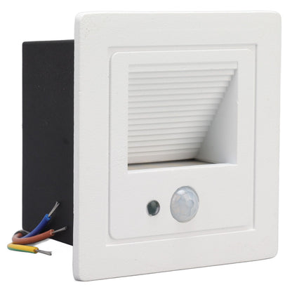 LED Corner Wall Lamp Recessed Warm White Iron Baking Varnish Body Induction Step Light for Stairway 85-260V V1294-YM0512-3119220159811